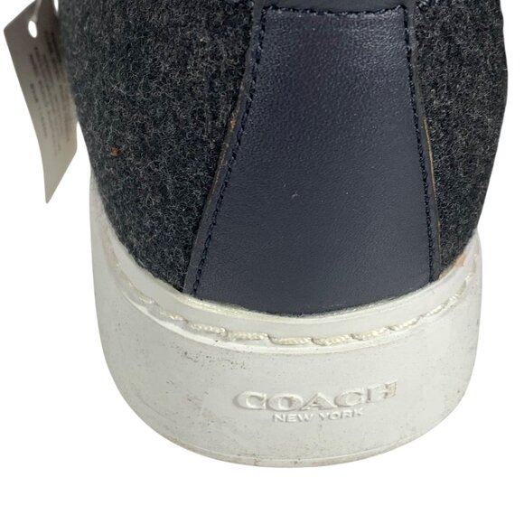 COACH Richmond Shearling High Top Sneakers Turnlock Womens Size 6.5B EUC - Picture 3 of 9